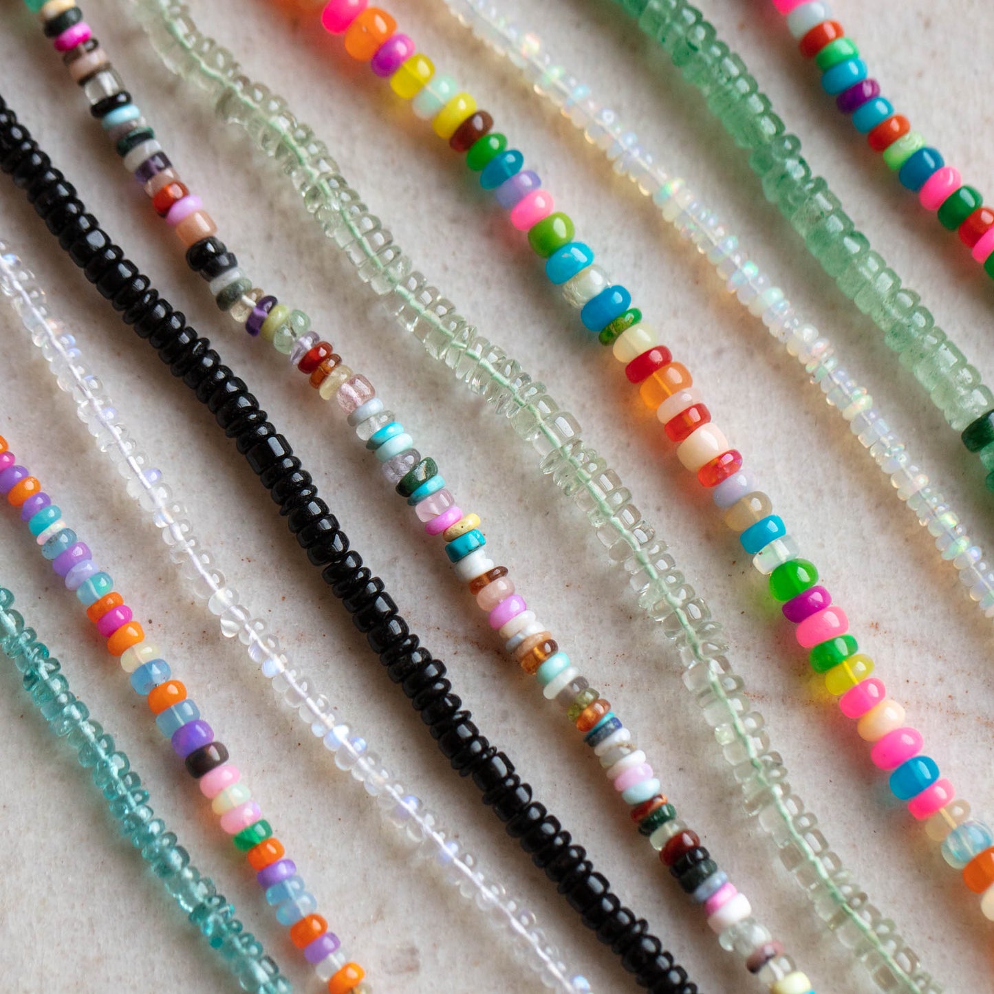 Beaded Gemstone Necklace