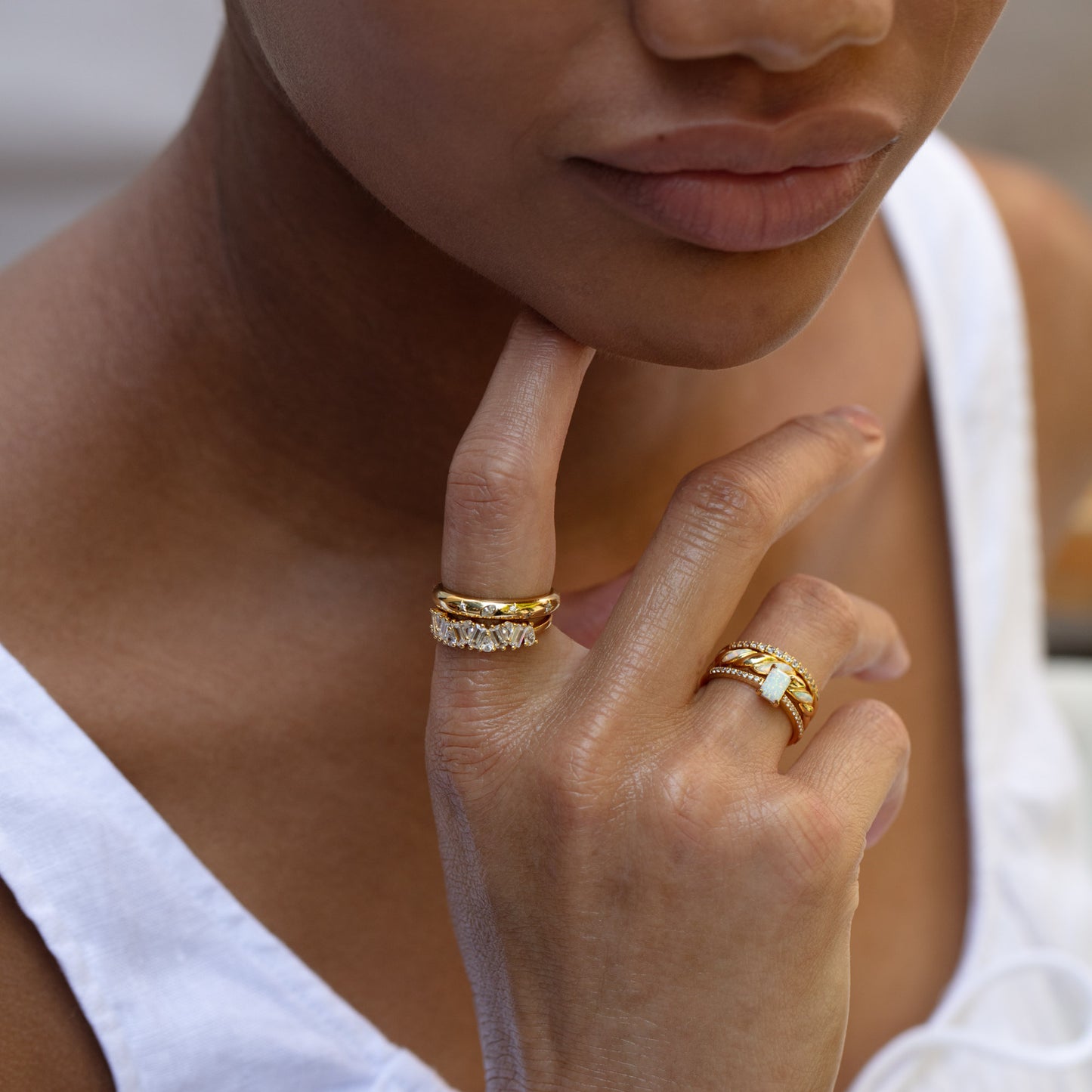 Star Crossed Celestial Dome Ring