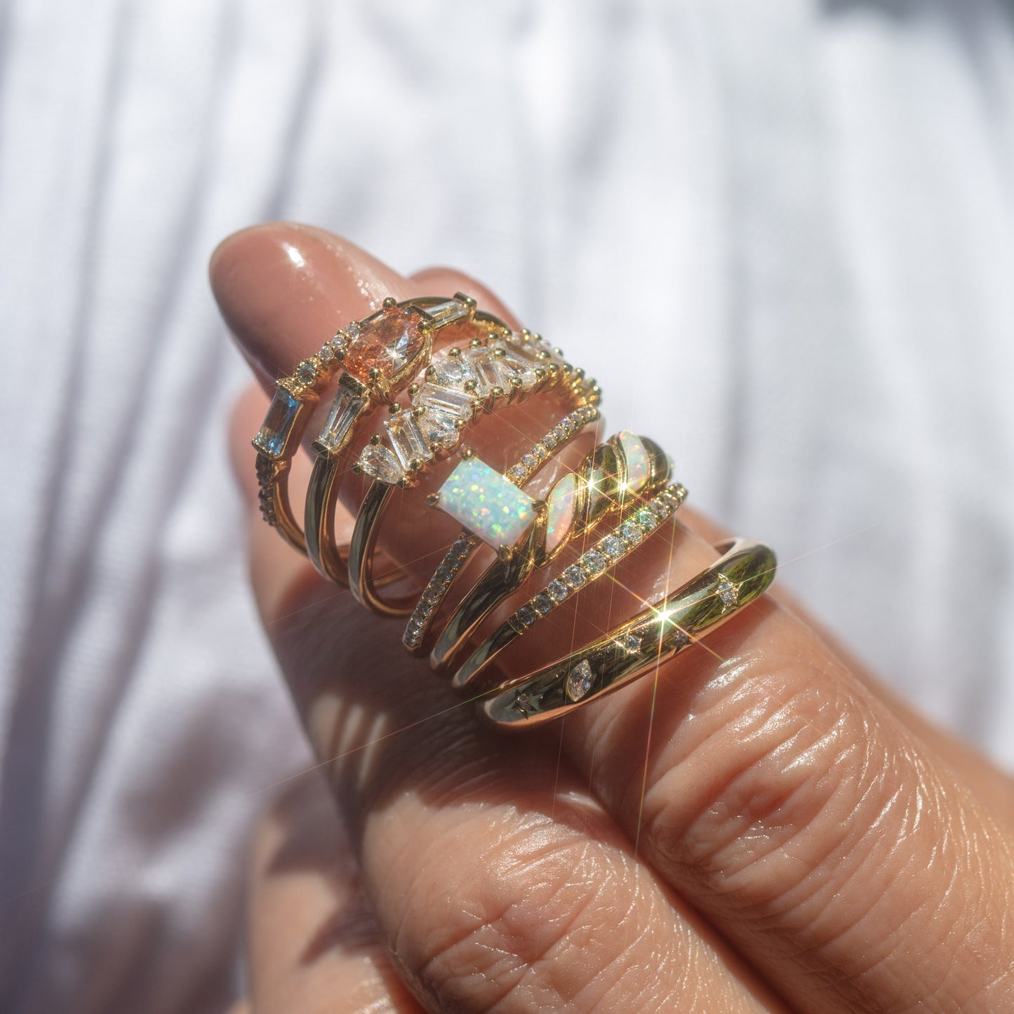 Star Crossed Celestial Dome Ring