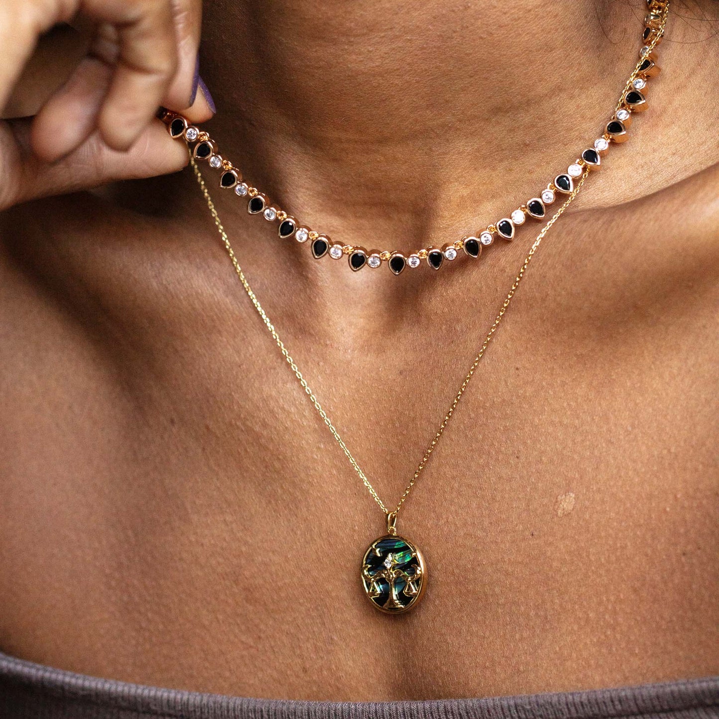 Teardrop Tennis Necklace