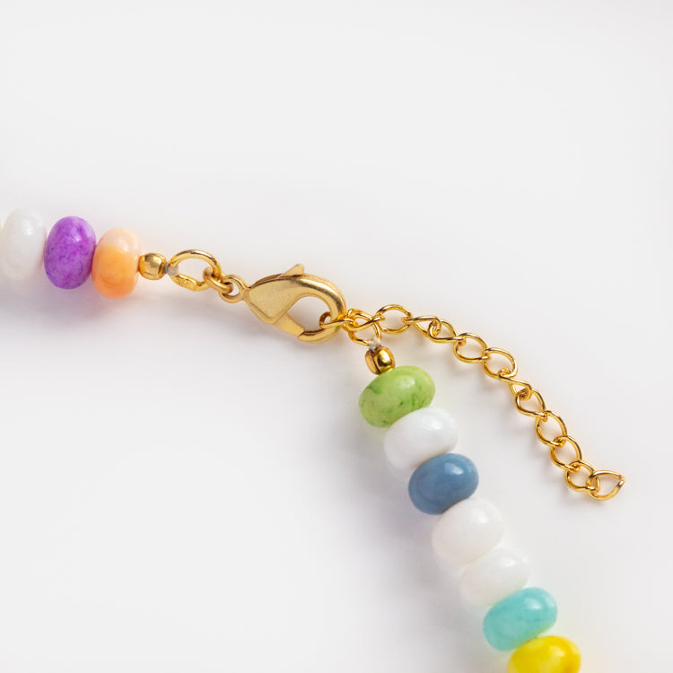 Peruvian Candy Opal Beaded Necklace