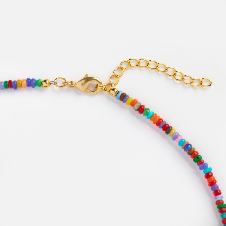 Mixed Opal Beaded Gemstone Necklace