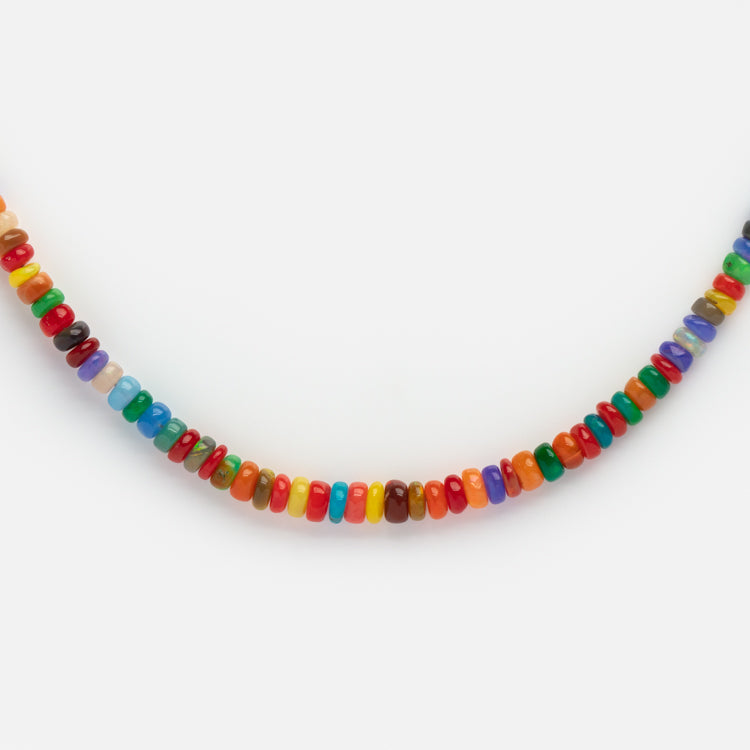 Mixed Opal Beaded Gemstone Necklace