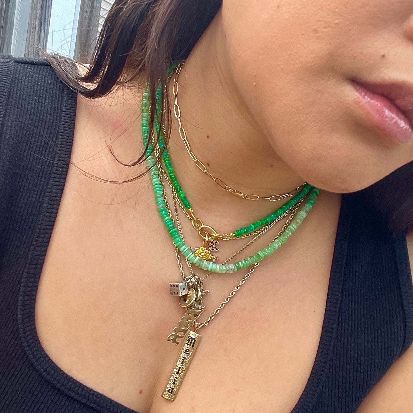 Beaded Gemstone Necklace