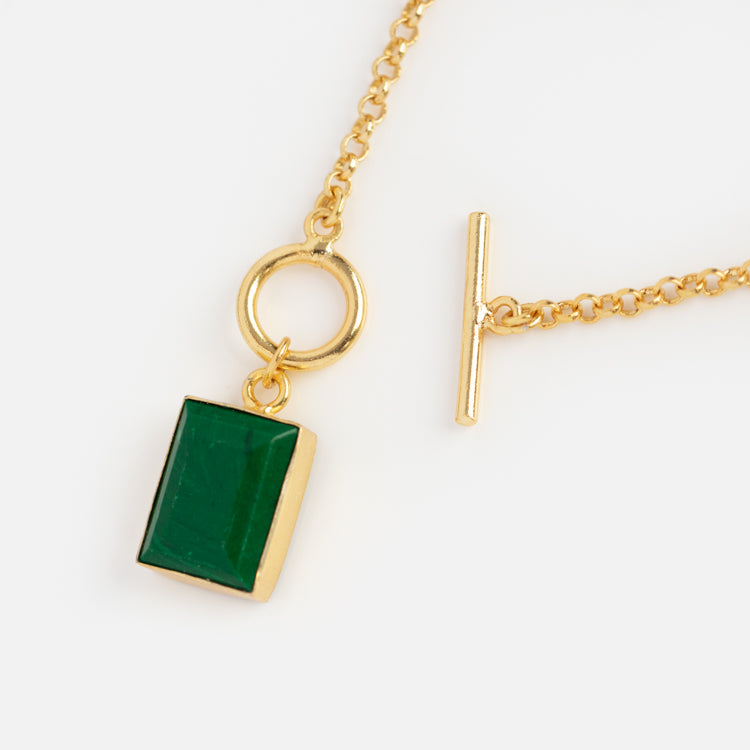 Delta Malachite Necklace