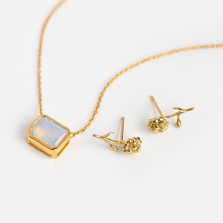 Birthstone and Birth Flower Gift Set