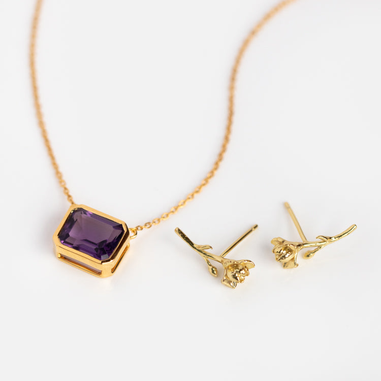 Birthstone and Birth Flower Gift Set