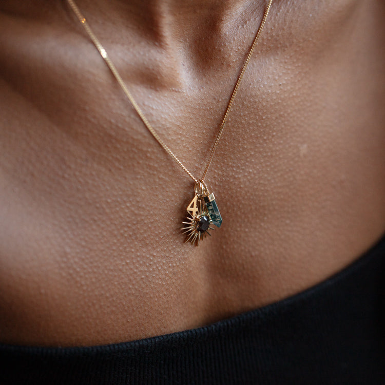Solid Gold Charm Set For Grounding