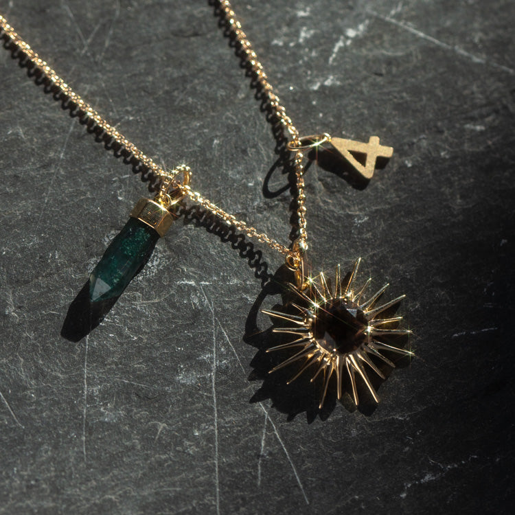 Solid Gold Charm Set For Grounding