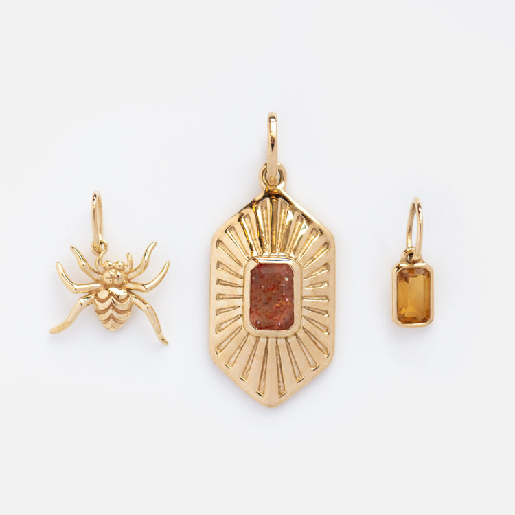 Solid Gold Charm Set For Creativity