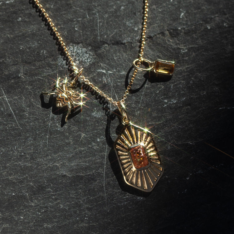 Solid Gold Charm Set For Creativity