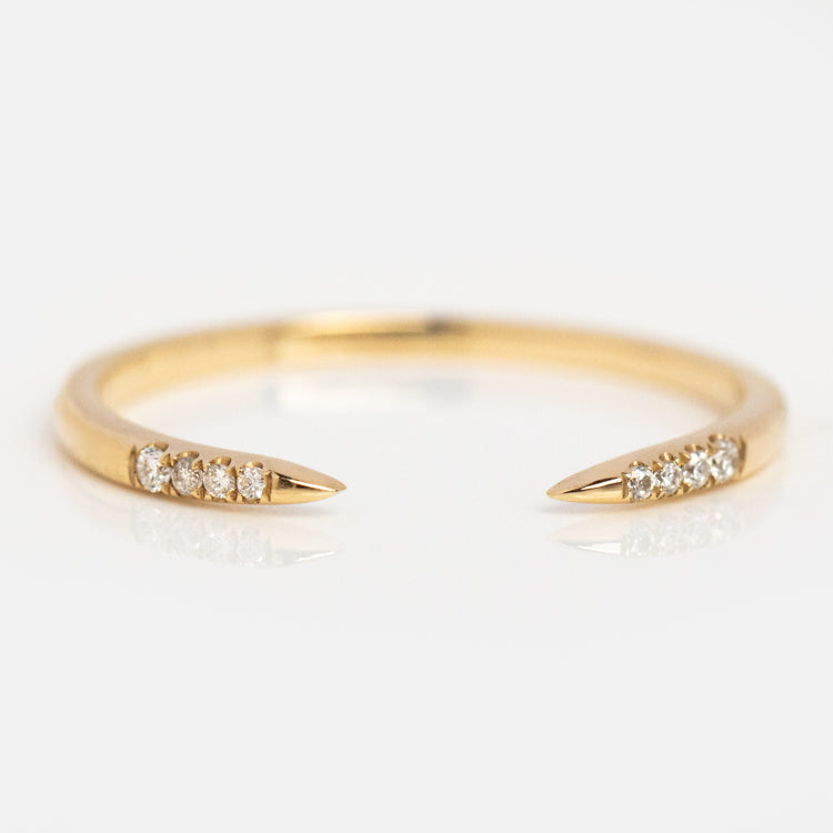 14k Open Front Stacking Ring