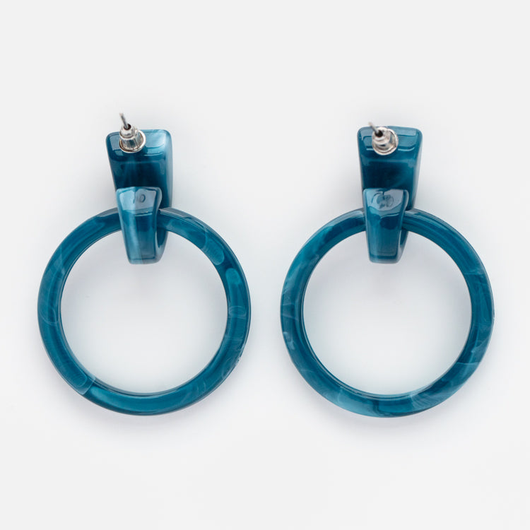 Limited Edition 10th Birthday Milly Hoops in Ocean Blue