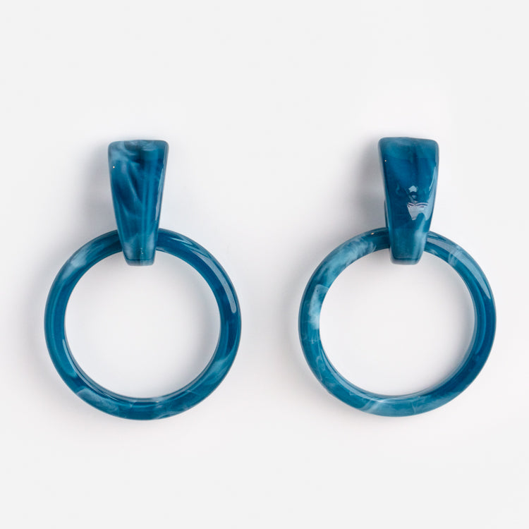 Limited Edition 10th Birthday Milly Hoops in Ocean Blue
