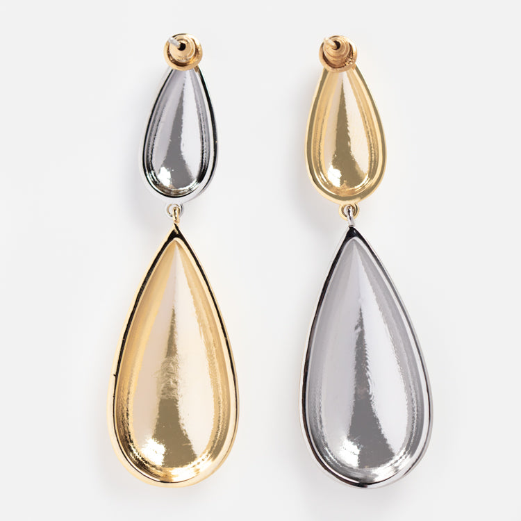 Yosemite Mixed Metal Drop Earrings