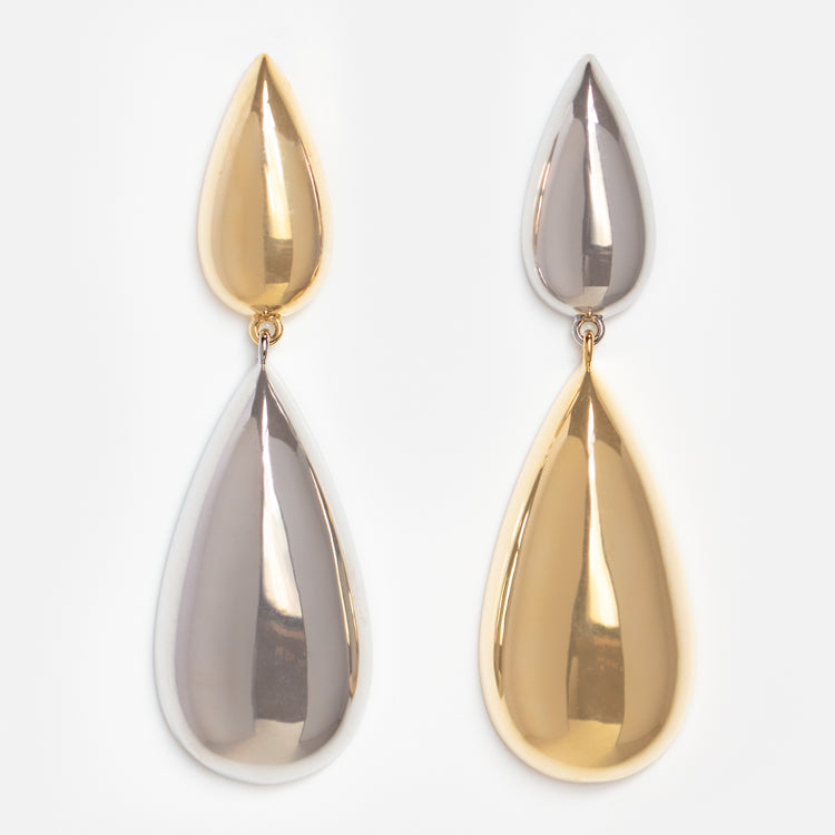 Yosemite Mixed Metal Drop Earrings