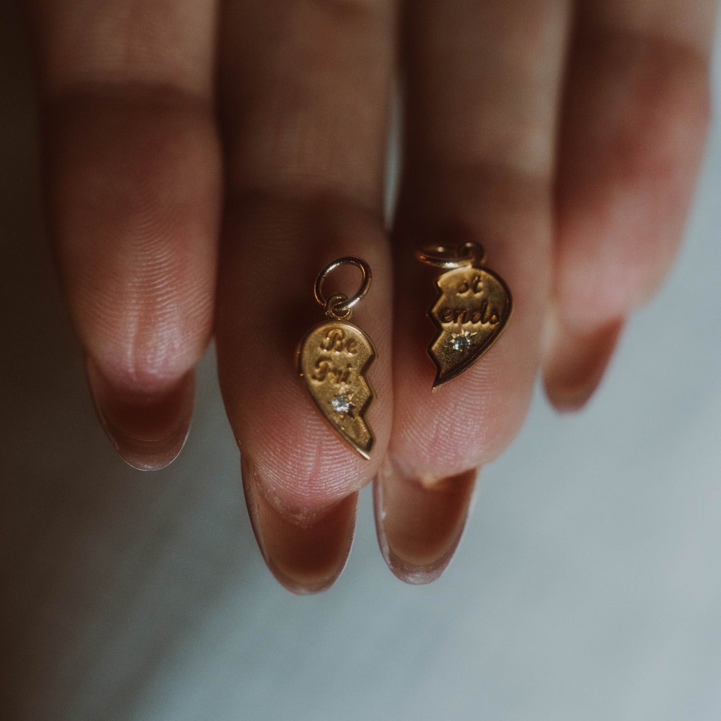 14k Best Friend Charm Set