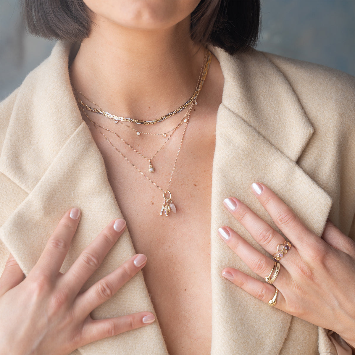 Solid Gold Soft Glow Pearl Ring
