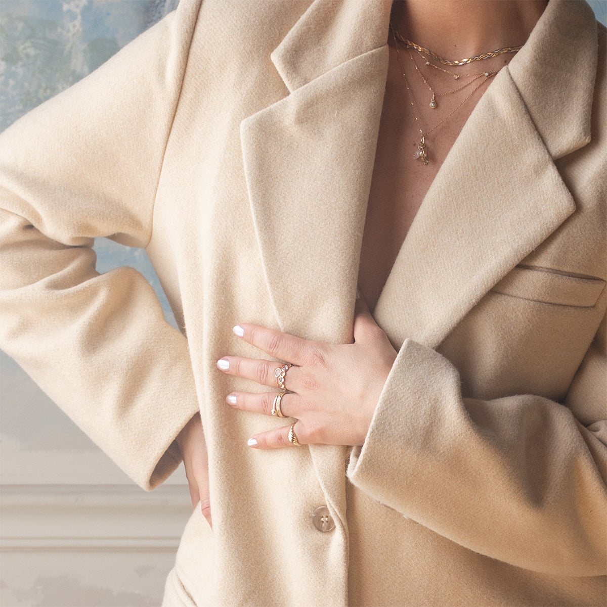 Solid Gold Soft Glow Pearl Ring