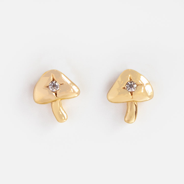 Starry Shroom Stud Earrings