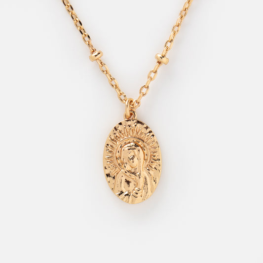 Petite Vintage Mary Pendant Necklace