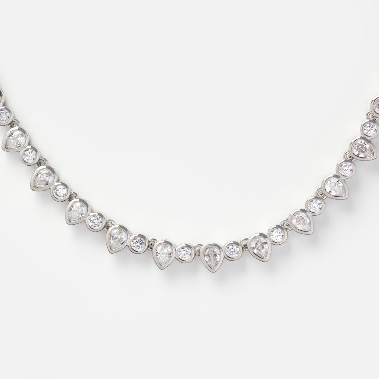 Teardrop Tennis Necklace