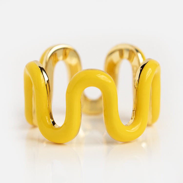 Enamel Wave Ring