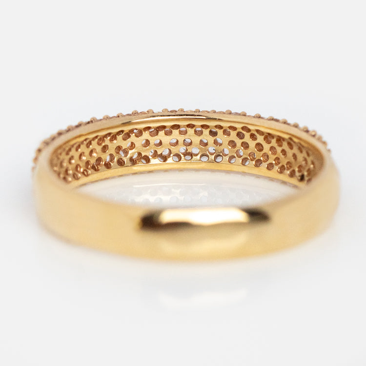 Solid Gold Bold Pave Band