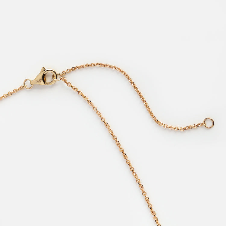 Solid Gold September Capsule Blue Sapphire Pear Pendant Necklace
