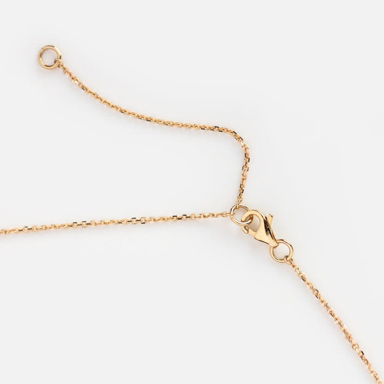Solid Gold December Capsule Tanzanite Bezel Set Necklace