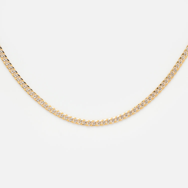 Solid Gold Chain for Charms in White Gold