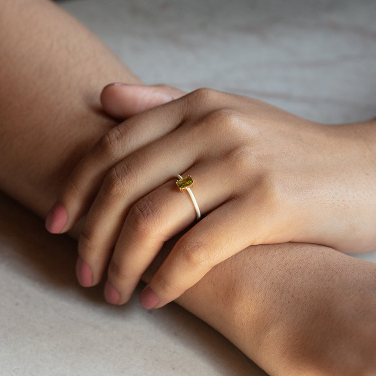 Sublime Cream Enamel Ring