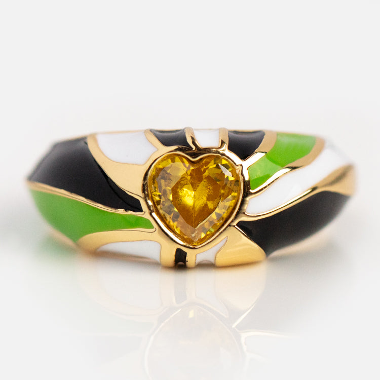 Good Vibrations Enamel Swirl Ring