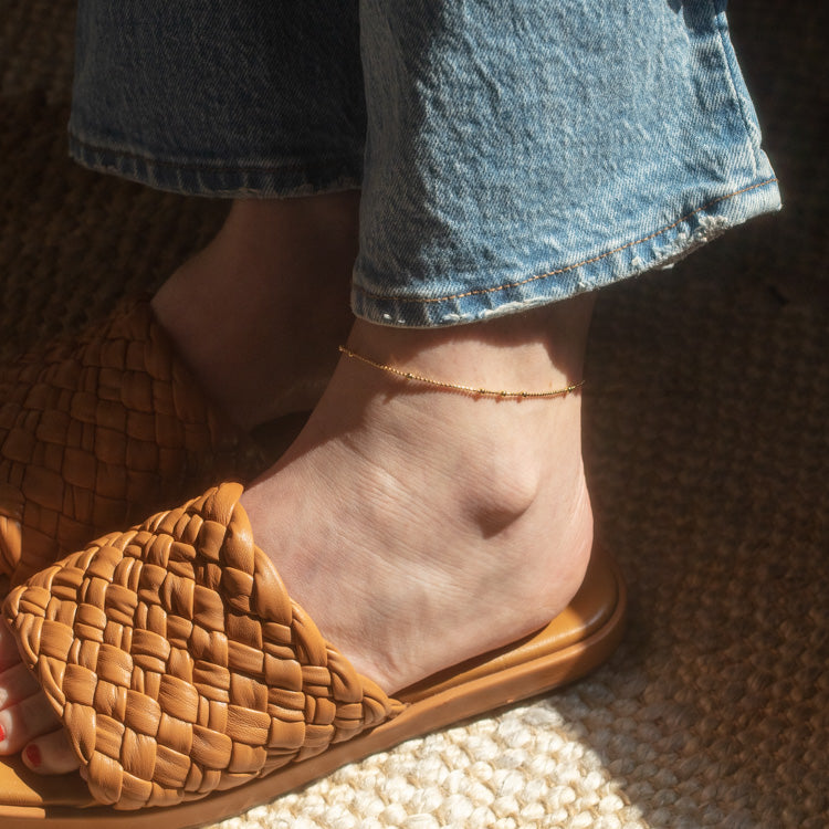 Beaded Chain Anklet