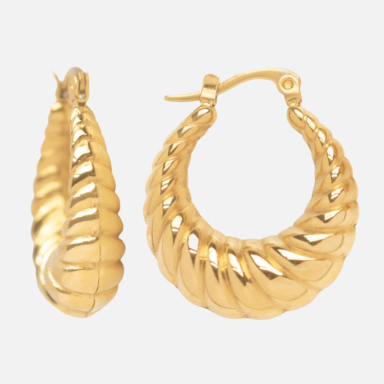 Bold Croissant Hoops