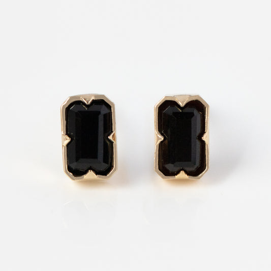 Forever Black Onyx Stud Earrings