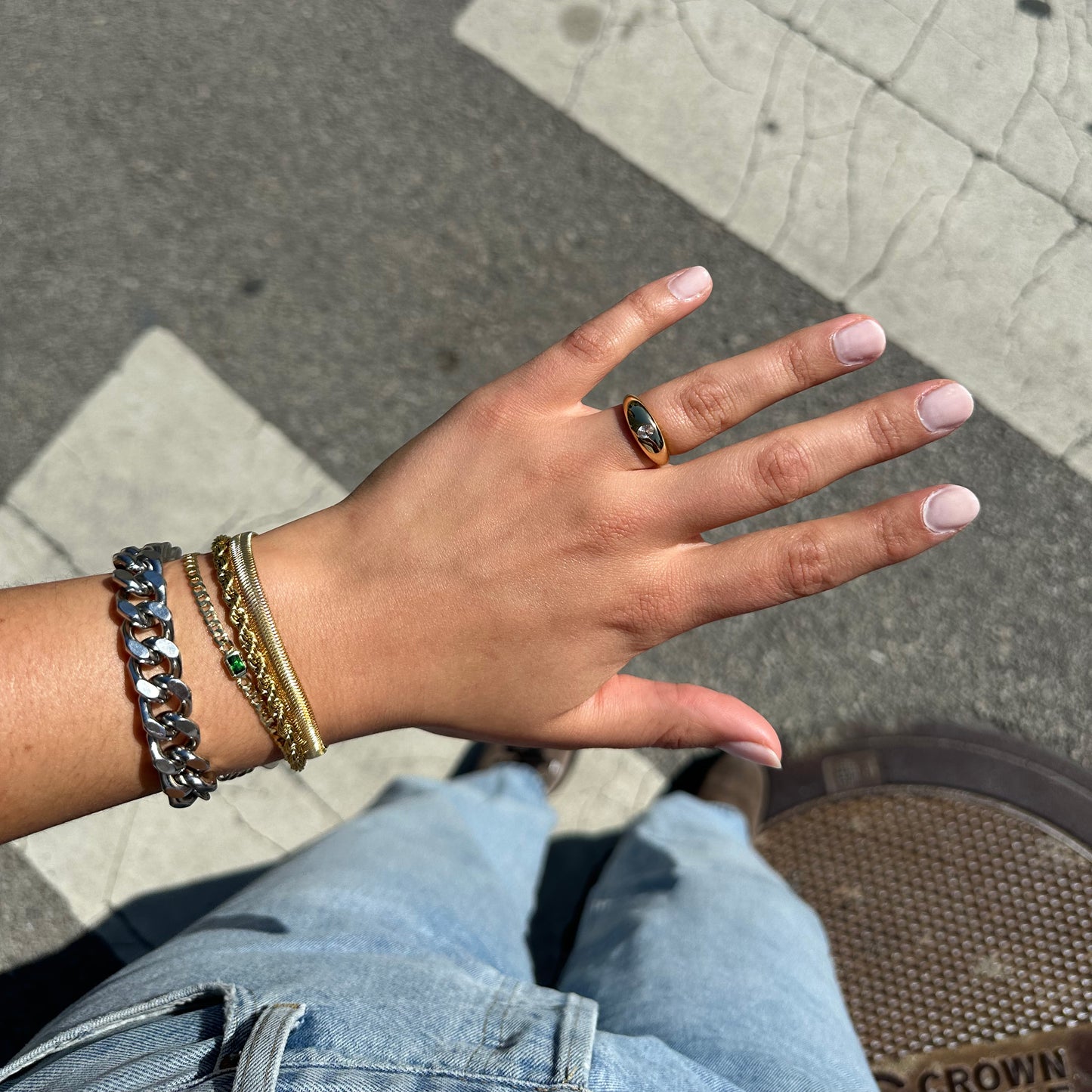 Bold Snake Chain Bracelet