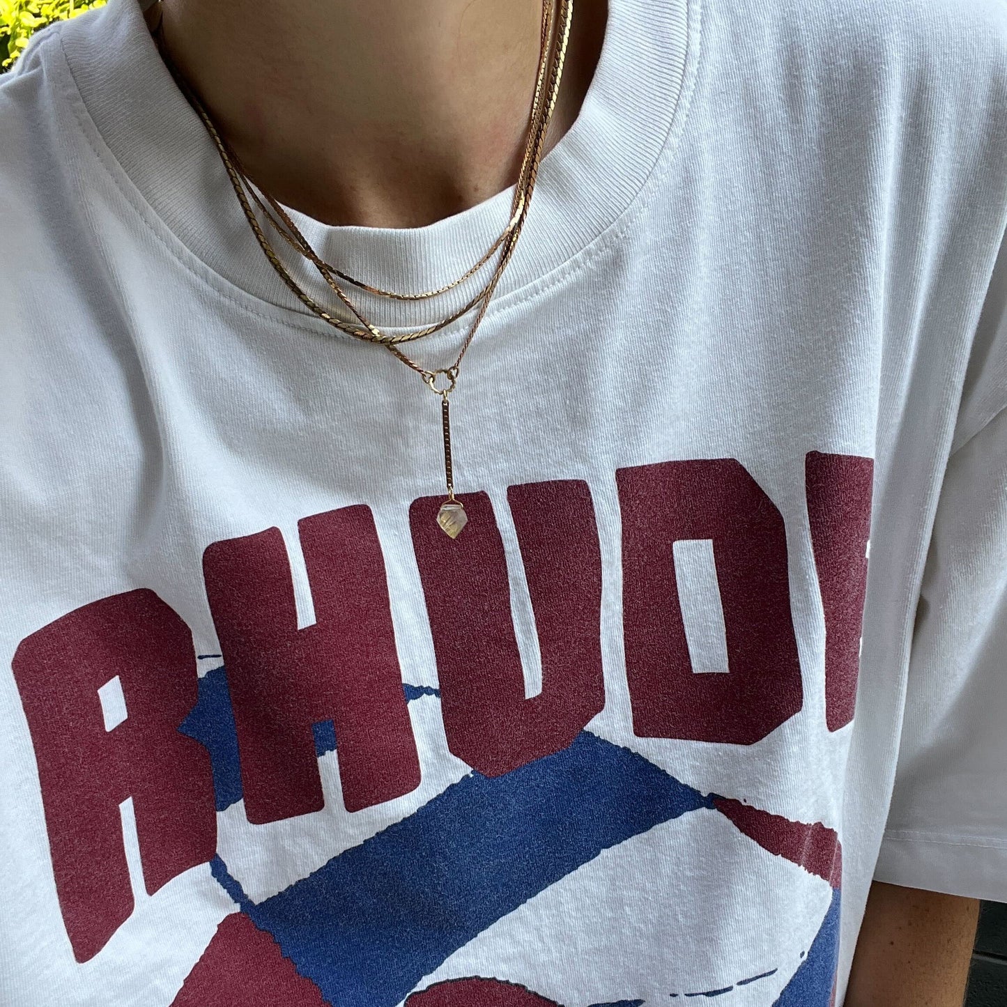 Limited Edition 10th Birthday Palmer Necklace in Rutilated Quartz