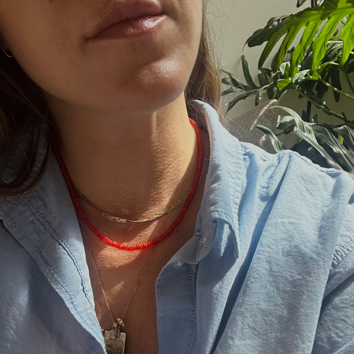 Beaded Gemstone Necklace