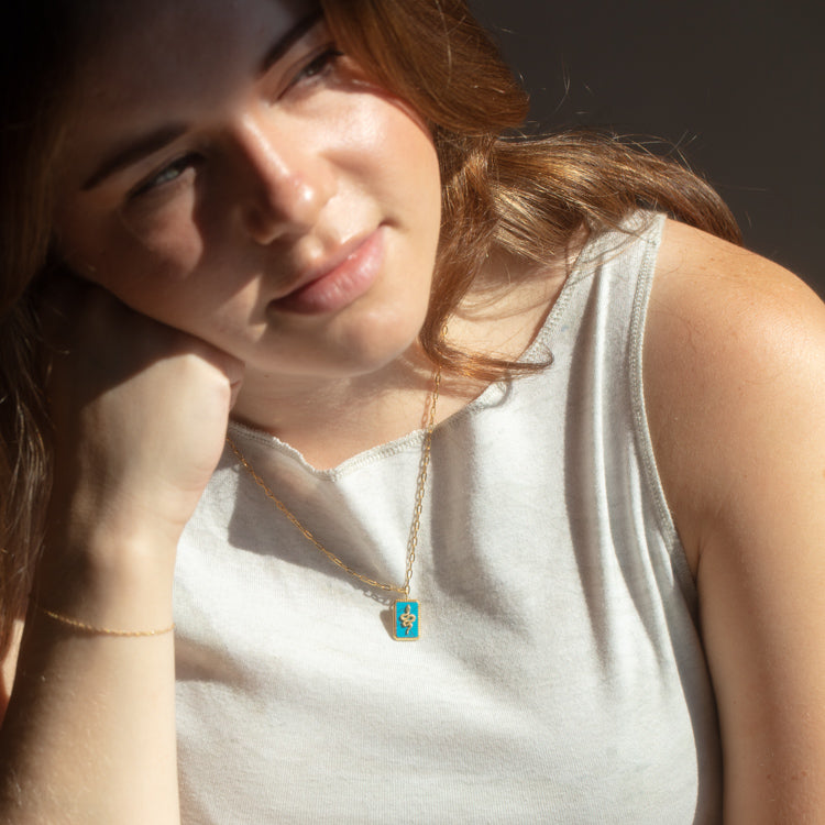 Awaken Turquoise Snake Necklace