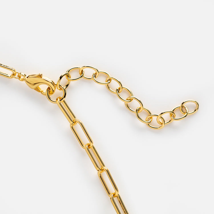 Ripples Paperclip Chain Necklace