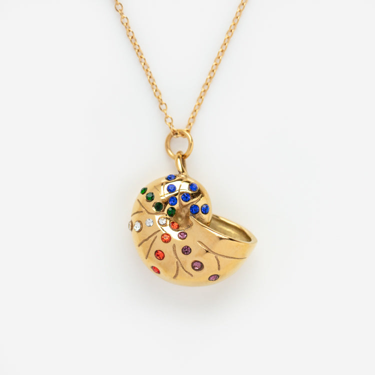 Conch Rainbow Necklace