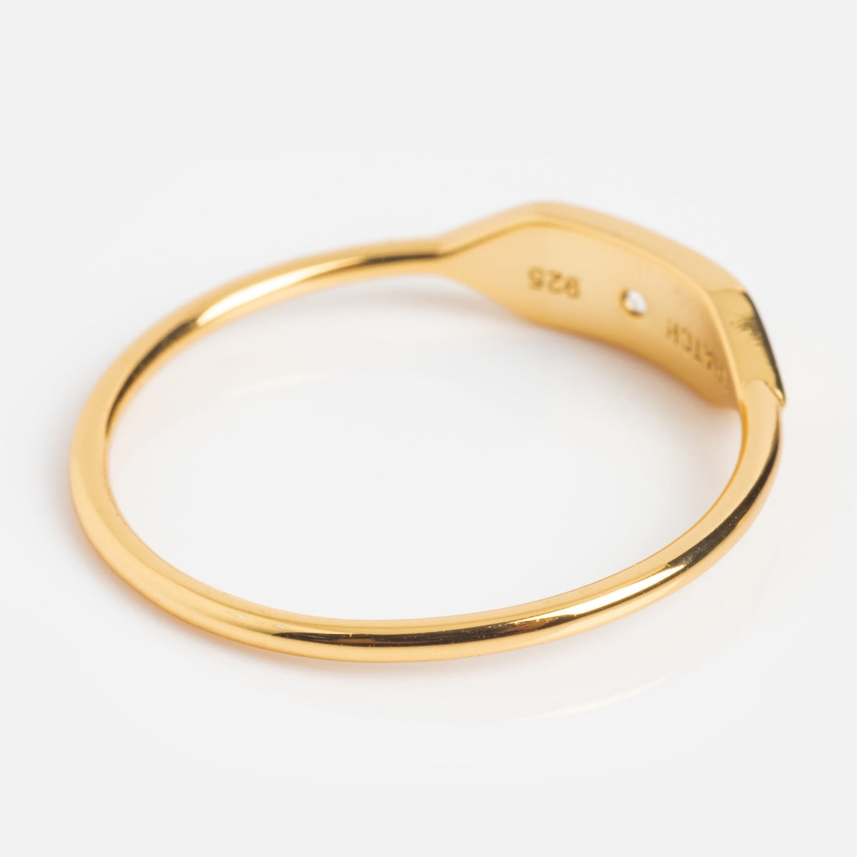 Stacking Signet Ring with Stone