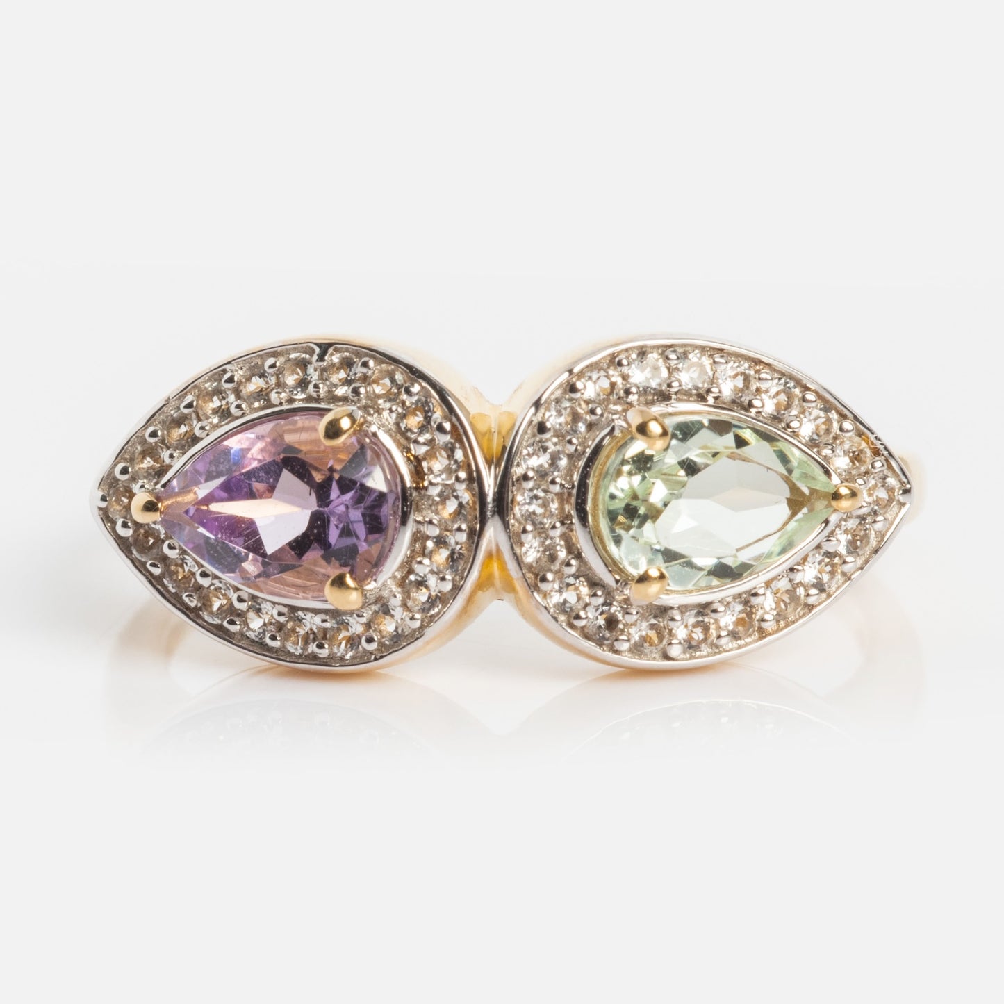 14k Pastel Amethyst Toi et Moi Ring