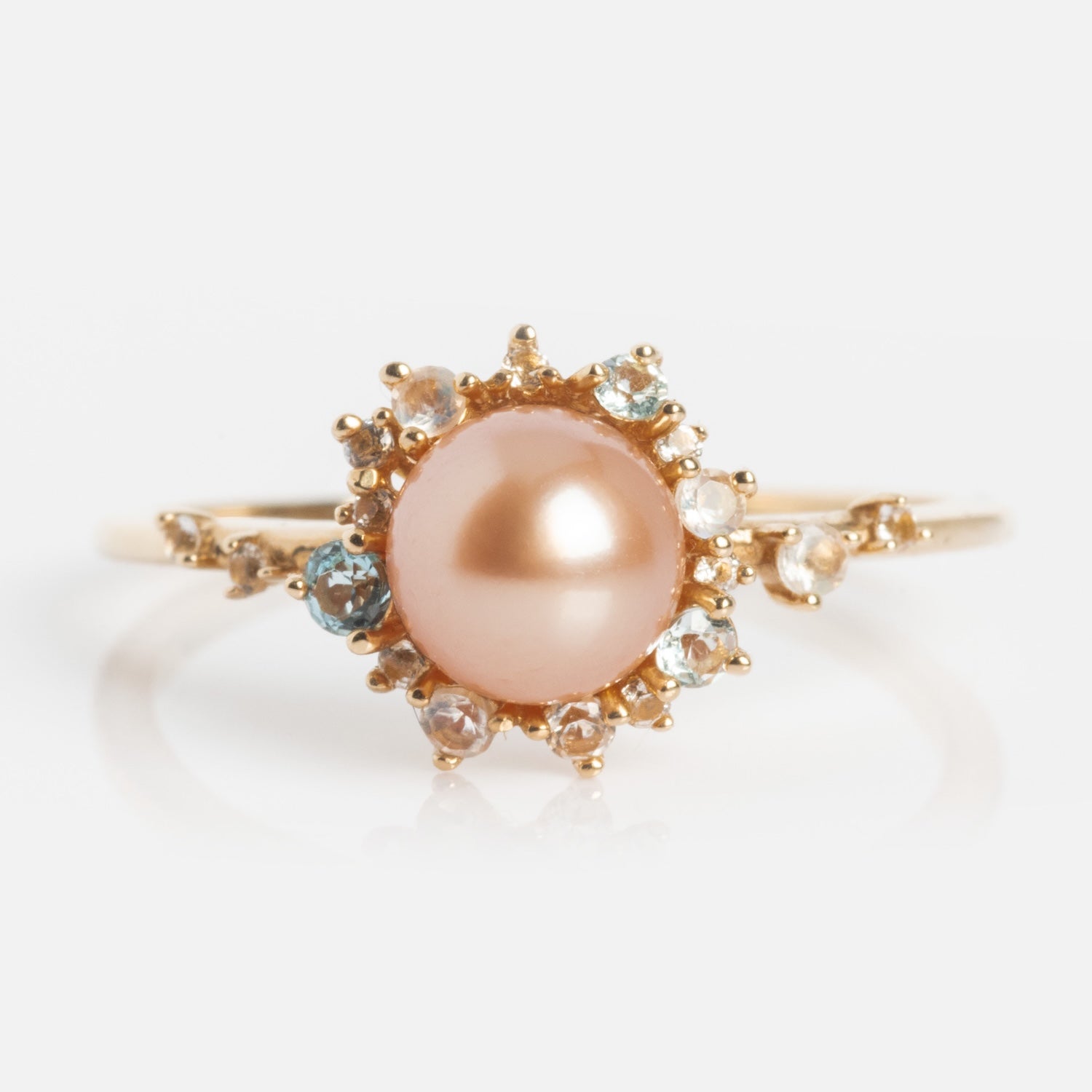 14k Pastel Pink Pearl Statement Ring Local Eclectic