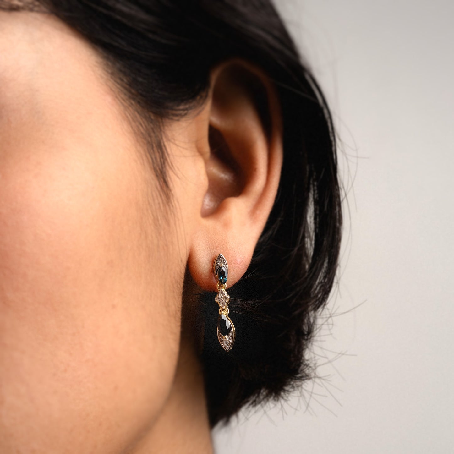 14k Vintage Inspired Statement Drop Earrings