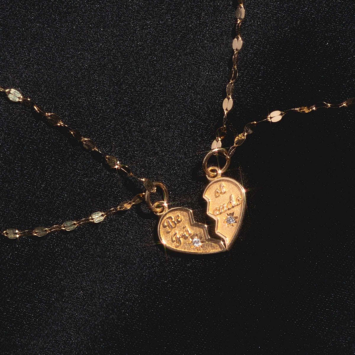 14k Best Friend Charm Set