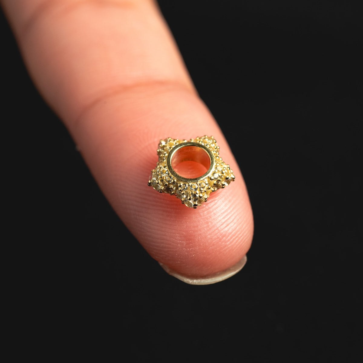 Solid Gold Spacer Charm