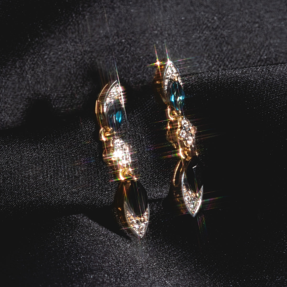 14k Vintage Inspired Statement Drop Earrings
