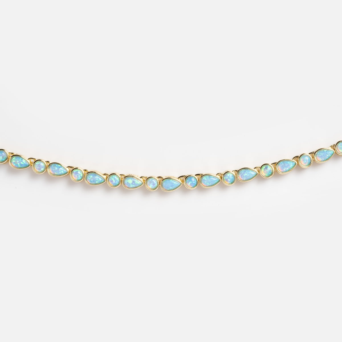 Isla Blue Opal Tennis Necklace